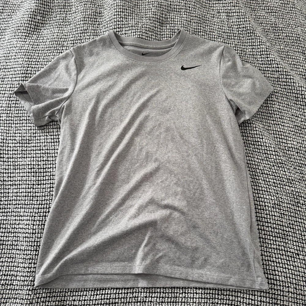 Nike Gray Short Sleeve Dri-Fit Tee Womens